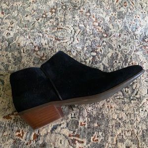 Black zip up booties